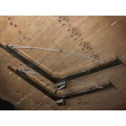 davits uitschuivbaar zware uitgevoering ( ongebruikt) 160 cm