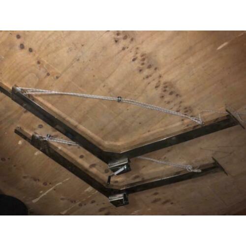 davits uitschuivbaar zware uitgevoering ( ongebruikt) 160 cm