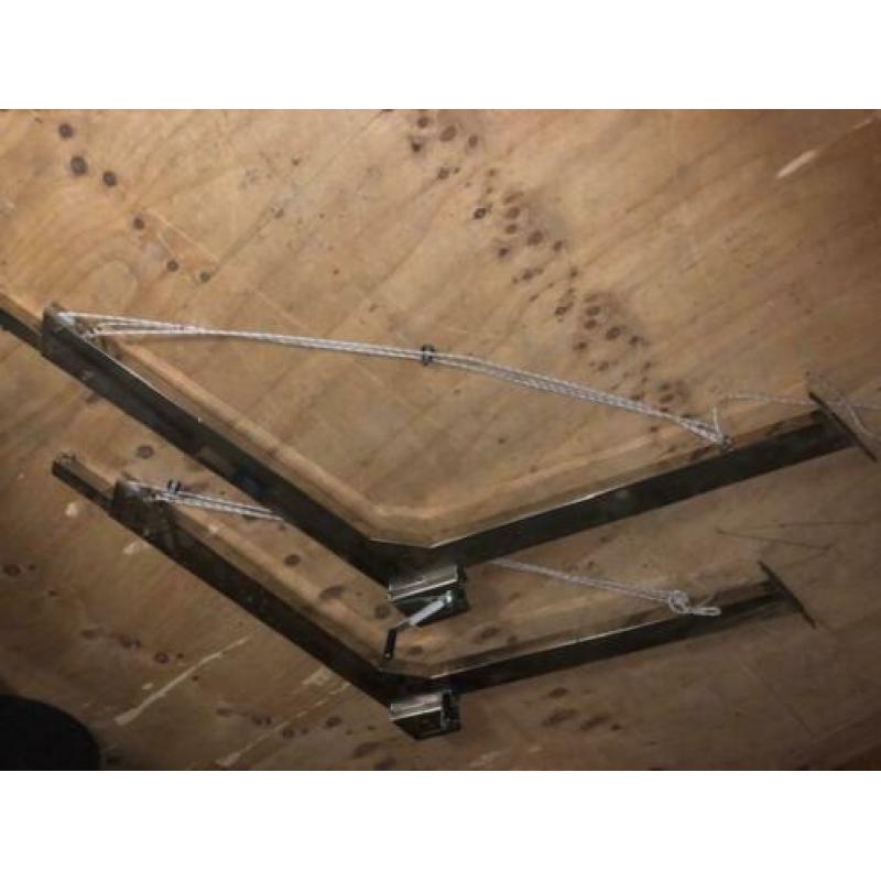 davits uitschuivbaar zware uitgevoering ( ongebruikt) 160 cm