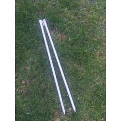 Kinderspeelbank met zandbak, 2 stuks inclusie parasol