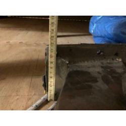 davits uitschuivbaar zware uitgevoering ( ongebruikt) 160 cm