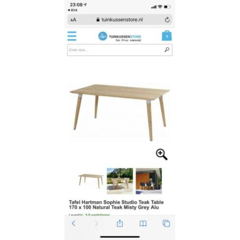 Hartman teak tafel
