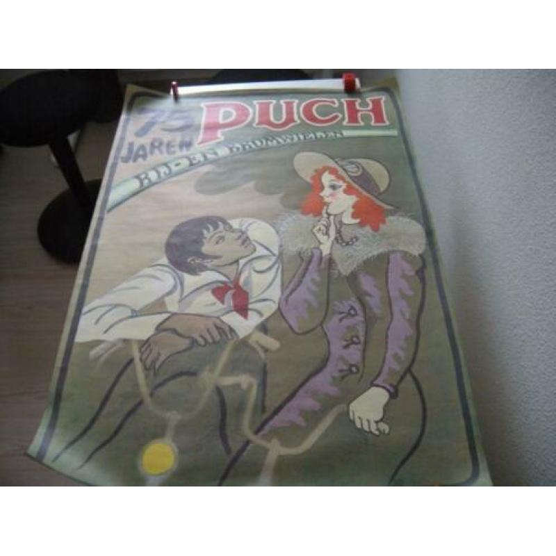 Nieuwe Vintage poster 75 jaar poster Puch