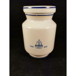 Delfts gekleurd apothekerspotje