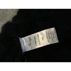 Super mooie gebreide trui donkerblauw met grijs mt S