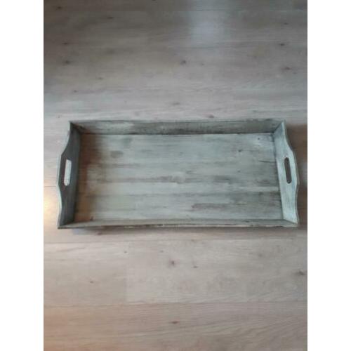 Mooie grote houten dienblad! 71,5 cm x 33 cm