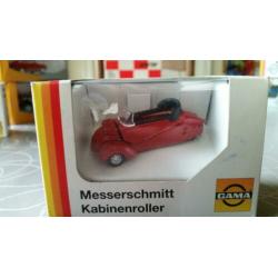 Gama messerschmitt kabinenroller cabriolet - red 1:43 - mib