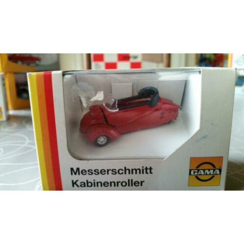 Gama messerschmitt kabinenroller cabriolet - red 1:43 - mib