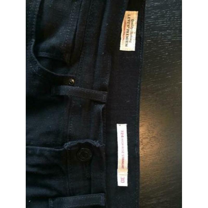 Levi’s 724 high rise spijkerbroek zwart