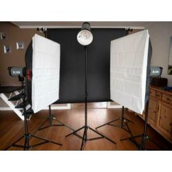 Complete Studio Flitsset + Achtergrond!