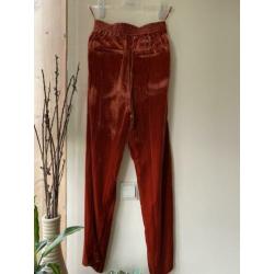 Second Female Velvet Velour trousers elastic waist M new