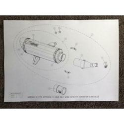 Akrapovic uitlaat demper Yamaha XMax 250 XMax 300 X-Max