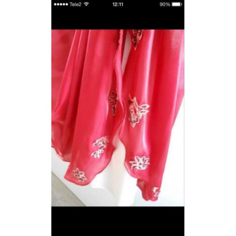 Rood galajurk/ bruidsjurk/ trouwjurk