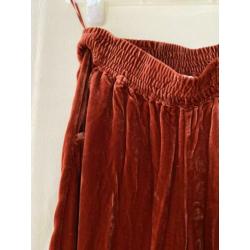 Second Female Velvet Velour trousers elastic waist M new