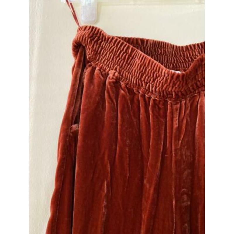 Second Female Velvet Velour trousers elastic waist M new