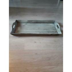 Mooie grote houten dienblad! 71,5 cm x 33 cm