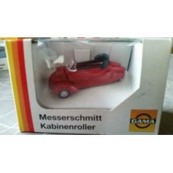 Gama messerschmitt kabinenroller cabriolet - red 1:43 - mib