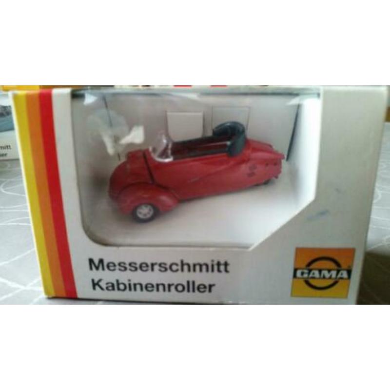 Gama messerschmitt kabinenroller cabriolet - red 1:43 - mib