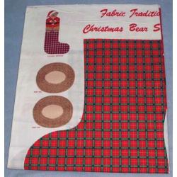 quilt panel kerstsok met beer 90 x 152 4,00