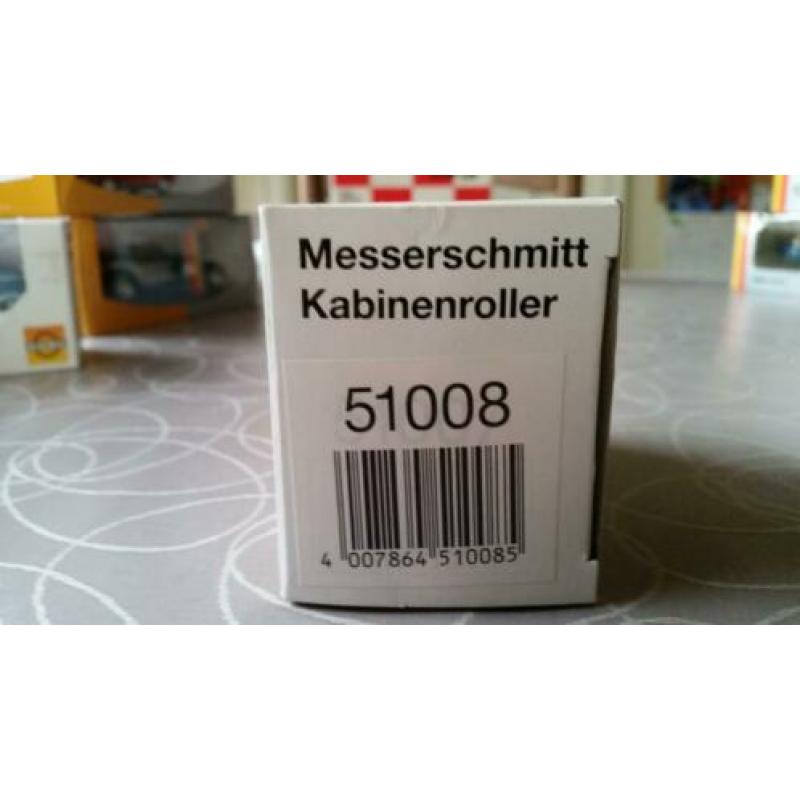 Gama messerschmitt kabinenroller cabriolet - red 1:43 - mib