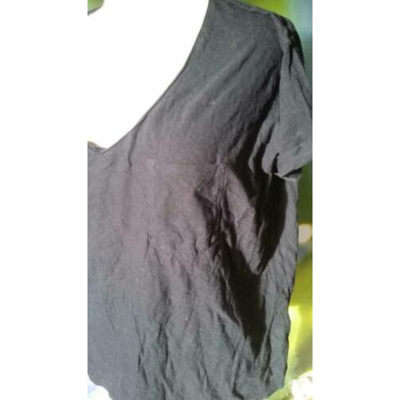 D6. Maison scotch maat l zwarte t shirt