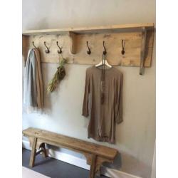 Wandplank- regaal- 180cm - stoer steigerhout