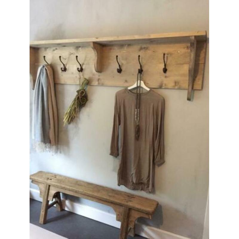 Wandplank- regaal- 180cm - stoer steigerhout