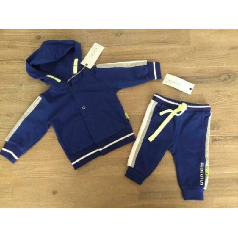 Nieuw setje B*E*S*S vestje en broekje blauw jongen merk 50