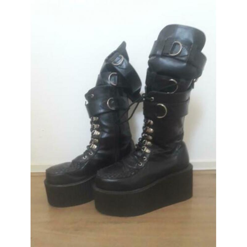 Demonia creeper laarzen Gothic Emo Punk mt 39