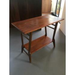 Vintage Deens Braakman Teeffelen Design Teak Bijzettafel