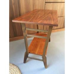 Vintage Deens Braakman Teeffelen Design Teak Bijzettafel