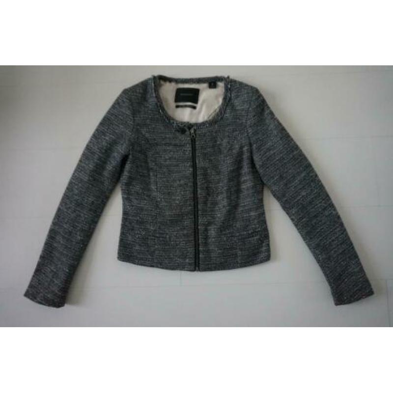 Maison Scotch jasje/colbert maat 1 (36/S) grijs