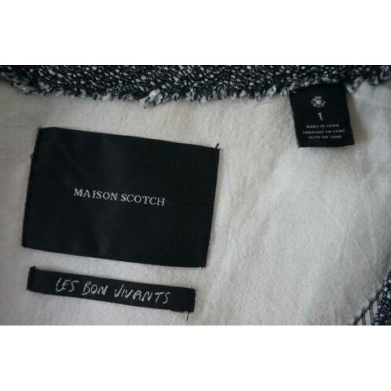 Maison Scotch jasje/colbert maat 1 (36/S) grijs