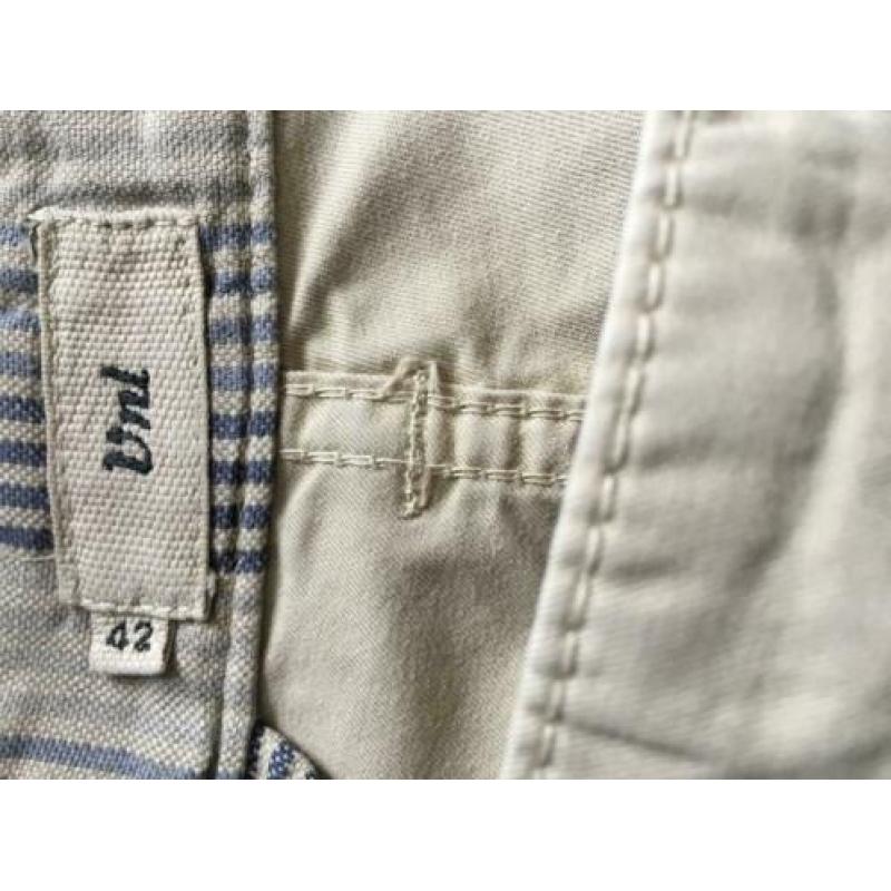 VANILIA beige bandplooibroek maat 42