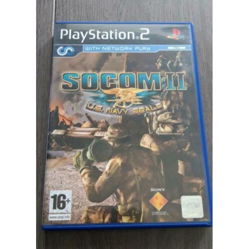Playstation headset + Socom II spel