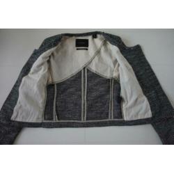 Maison Scotch jasje/colbert maat 1 (36/S) grijs