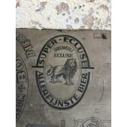 Brocante industrieel druksteen / allegonda