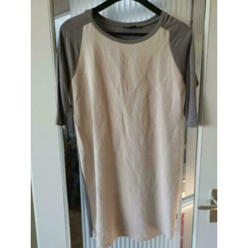 Didi mooie taupe kleur jurk mt S ZGAN