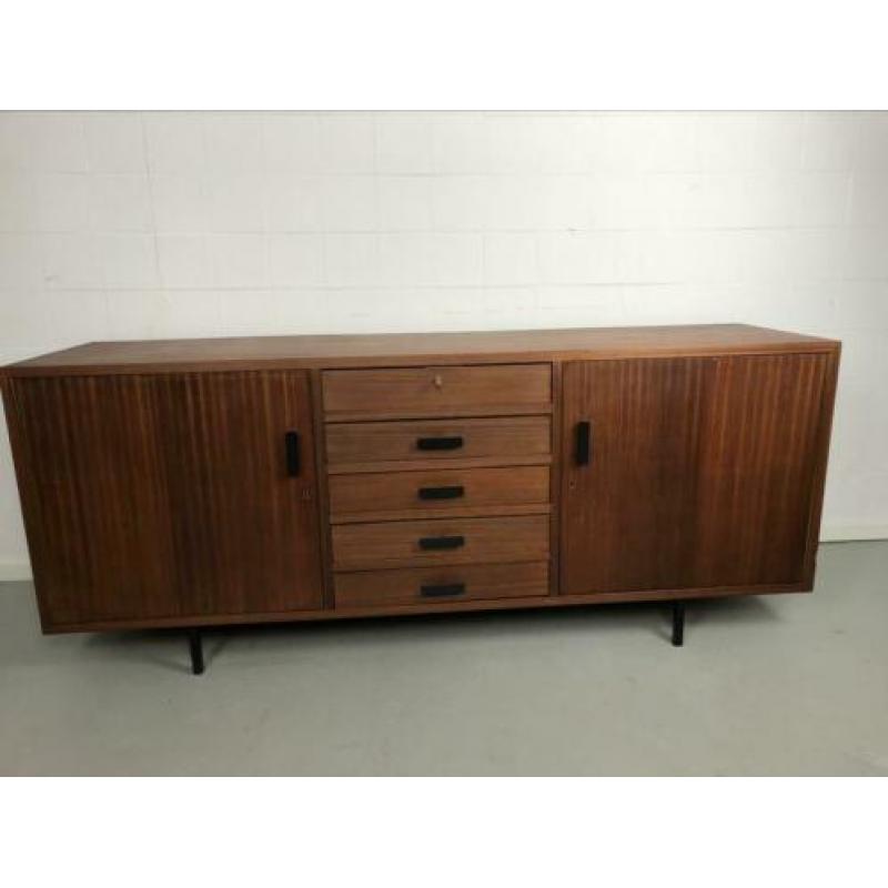 Deens vintage teak lowboard dressoir, jaren 60