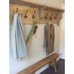 Wandplank- regaal- 180cm - stoer steigerhout