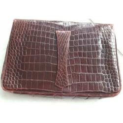 vintage dames tas (clutch) krokodilleer