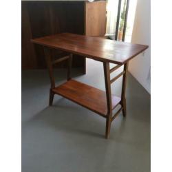 Vintage Deens Braakman Teeffelen Design Teak Bijzettafel