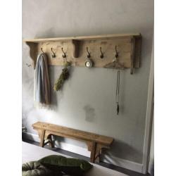 Wandplank- regaal- 180cm - stoer steigerhout