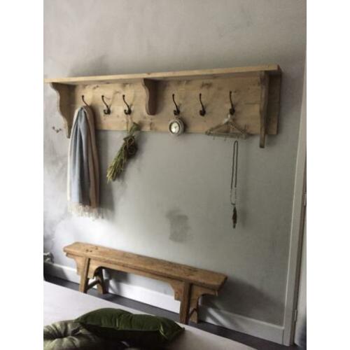 Wandplank- regaal- 180cm - stoer steigerhout