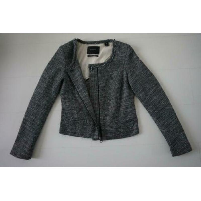 Maison Scotch jasje/colbert maat 1 (36/S) grijs