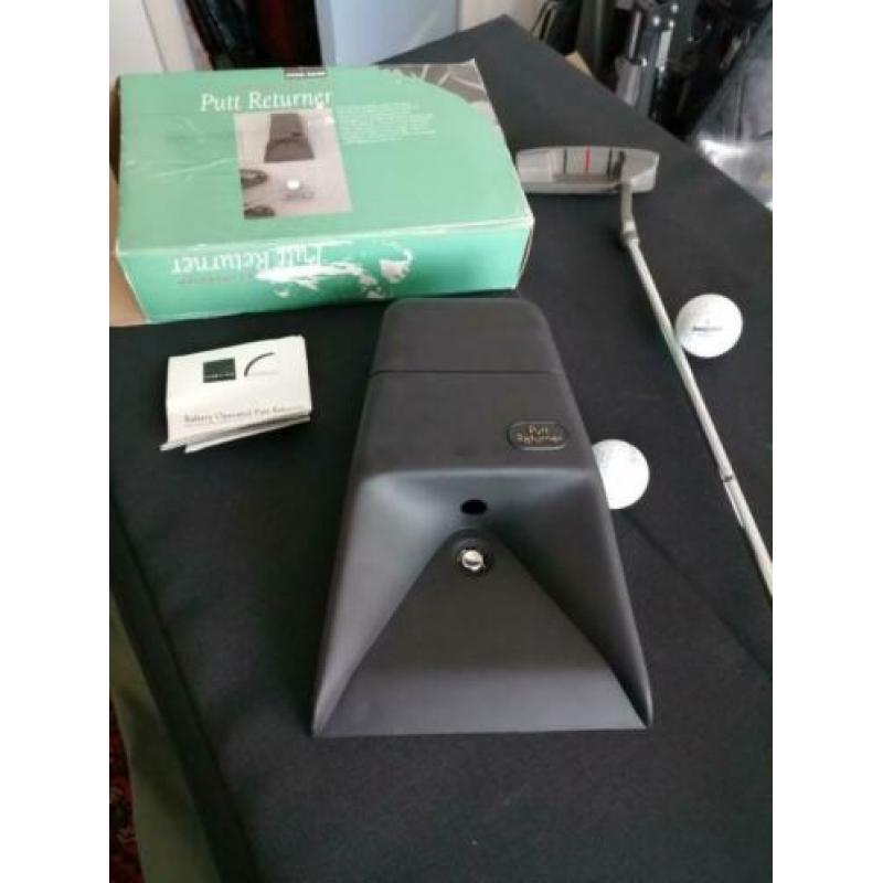 Star case battery operated putt returner met putter