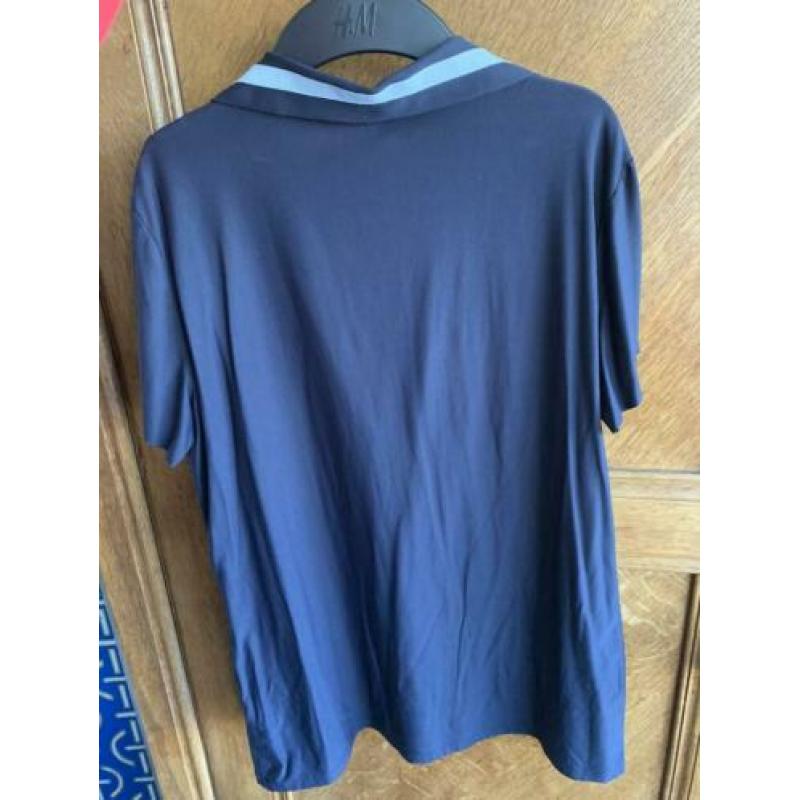 Penn & Ink polo blouse maat 42 donker blauw
