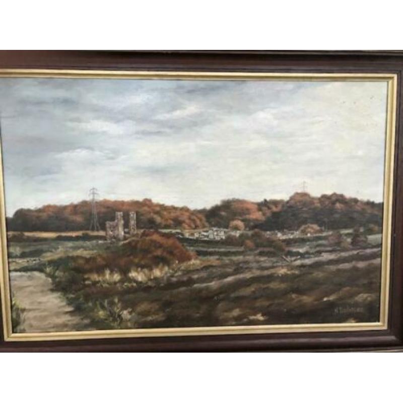 Prachtig olieverf schilderij H.Dohmen (gesigneerd)form.40x60