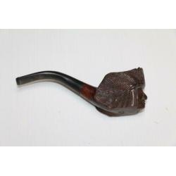 Antieke houten gesculpteerde pijp REAL BRIAR (OBEIG) indiaan