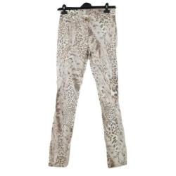 Nieuwe AIRFIELD panterprint broek subtiel glanzend maat 36